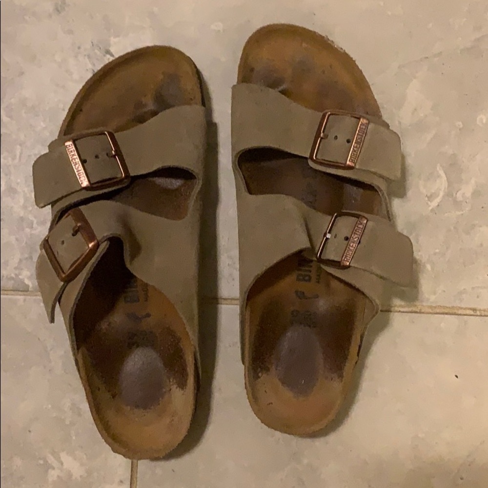 Birkenstocks Arizona Suede Leather Sandals